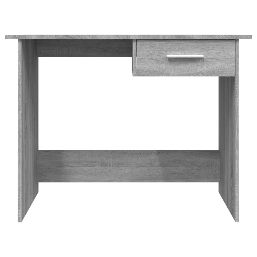 Bureau 100x50x76 cm bewerkt hout grijs sonoma eikenkleurig