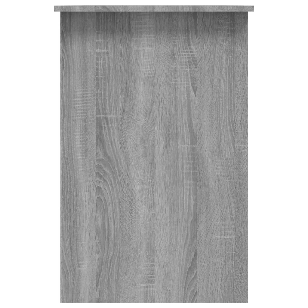 Bureau 100x50x76 cm bewerkt hout grijs sonoma eikenkleurig