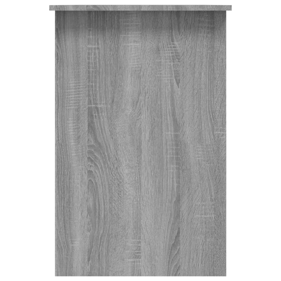 Bureau 100x50x76 cm bewerkt hout grijs sonoma eikenkleurig