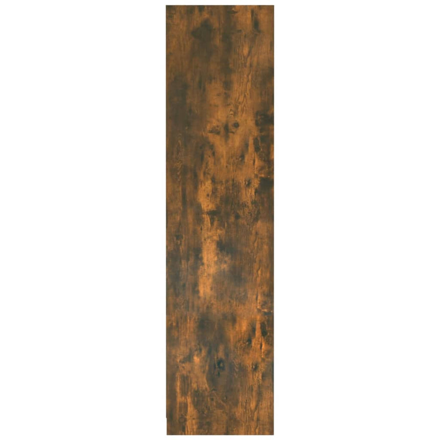 Kledingkast Bewerkt Hout Kleurig Gerookt Eiken 2 lades 100 x 50 x 200 cm