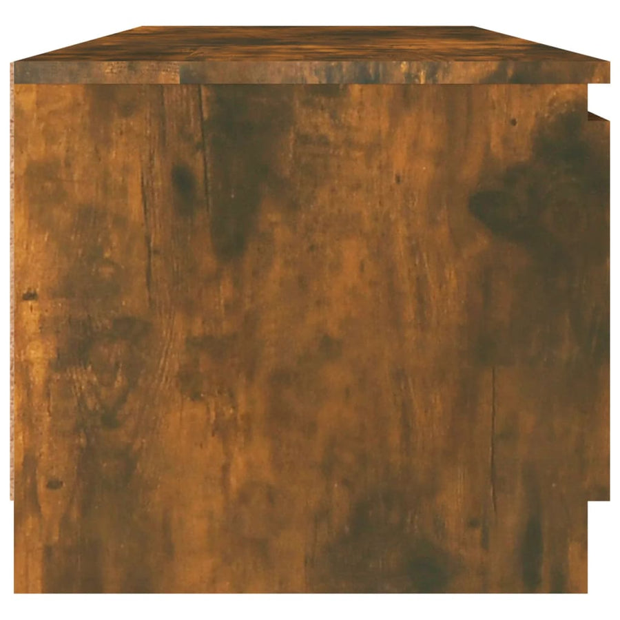 Tv-meubel 140x40x35,5 cm bewerkt hout gerookt eikenkleurig Gerookt eiken