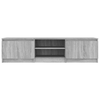 Tv-meubel 140x40x35,5 cm bewerkt hout grijs sonoma eikenkleurig Grijs sonoma