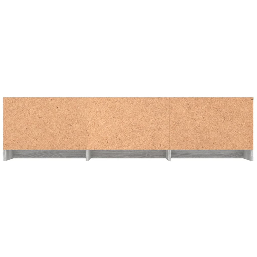Tv-meubel 140x40x35,5 cm bewerkt hout grijs sonoma eikenkleurig Grijs sonoma
