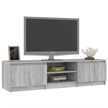 Tv-meubel 140x40x35,5 cm bewerkt hout grijs sonoma eikenkleurig Grijs sonoma