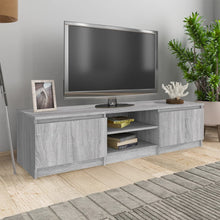 Tv-meubel 140x40x35,5 cm bewerkt hout grijs sonoma eikenkleurig Grijs sonoma