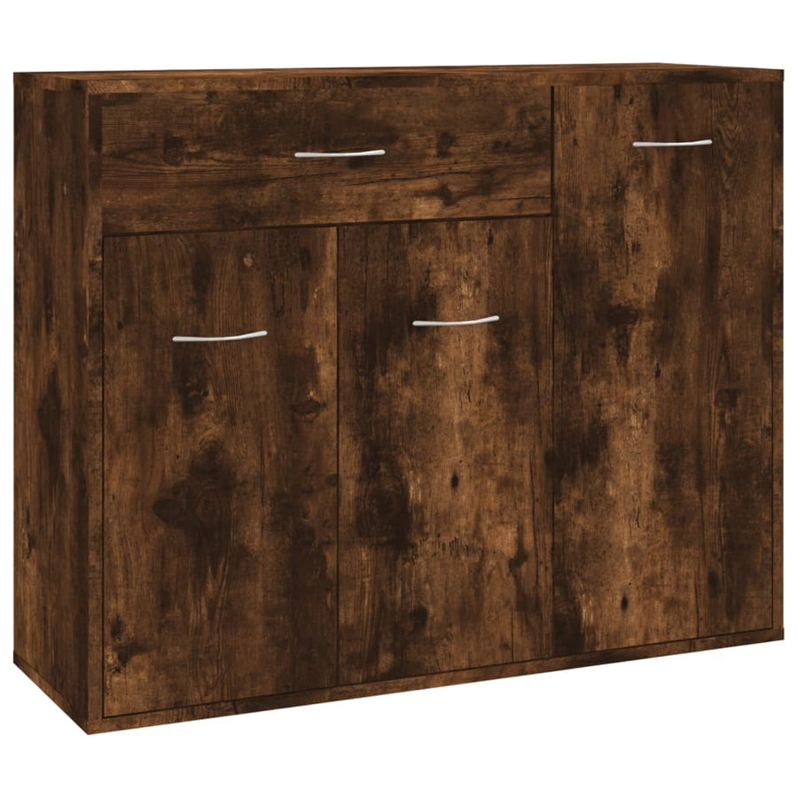 Dressoir 88X30X70 Cm Bewerkt Hout Kleurig Gerookt eiken