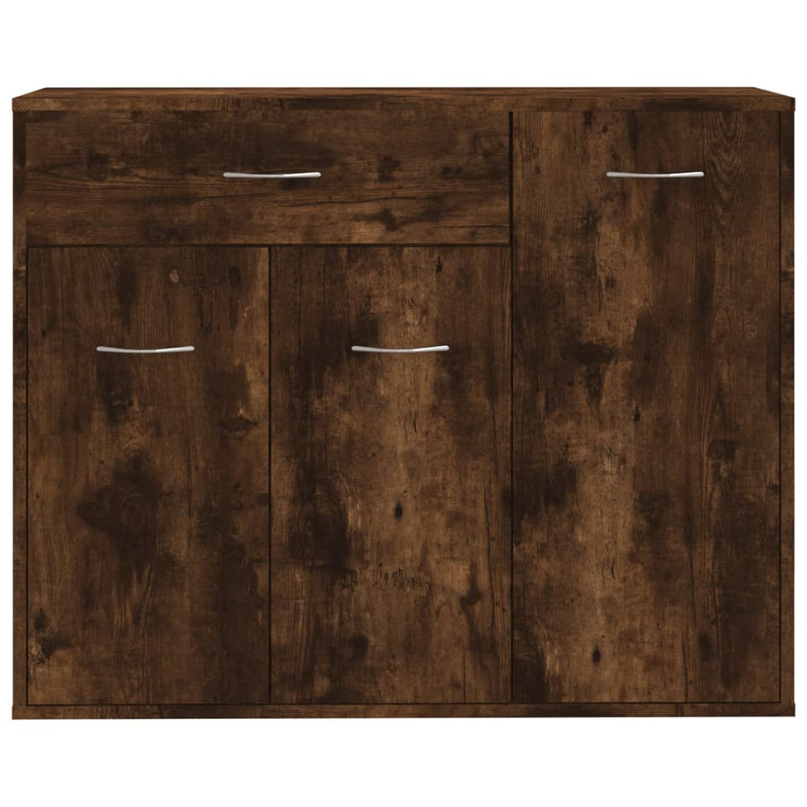Dressoir 88X30X70 Cm Bewerkt Hout Kleurig Gerookt eiken