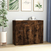 Dressoir 88x30x70 cm bewerkt hout gerookt eiken