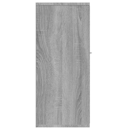 Dressoir 88X30X70 Cm Bewerkt Hout Eikenkleurig Grijs sonoma