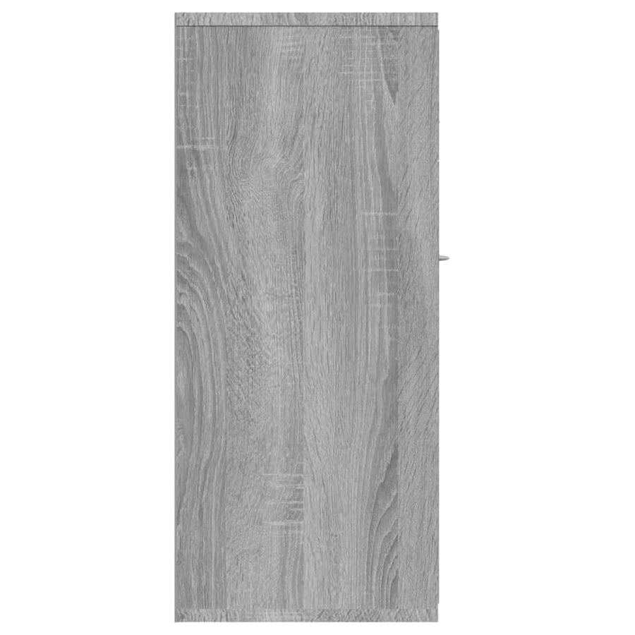 Dressoir 88X30X70 Cm Bewerkt Hout Eikenkleurig Grijs sonoma