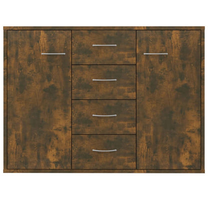 Dressoir 88X30X65 Cm Bewerkt Hout Kleurig Gerookt eiken