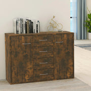 Dressoir 88x30x65 cm bewerkt hout gerookt eiken