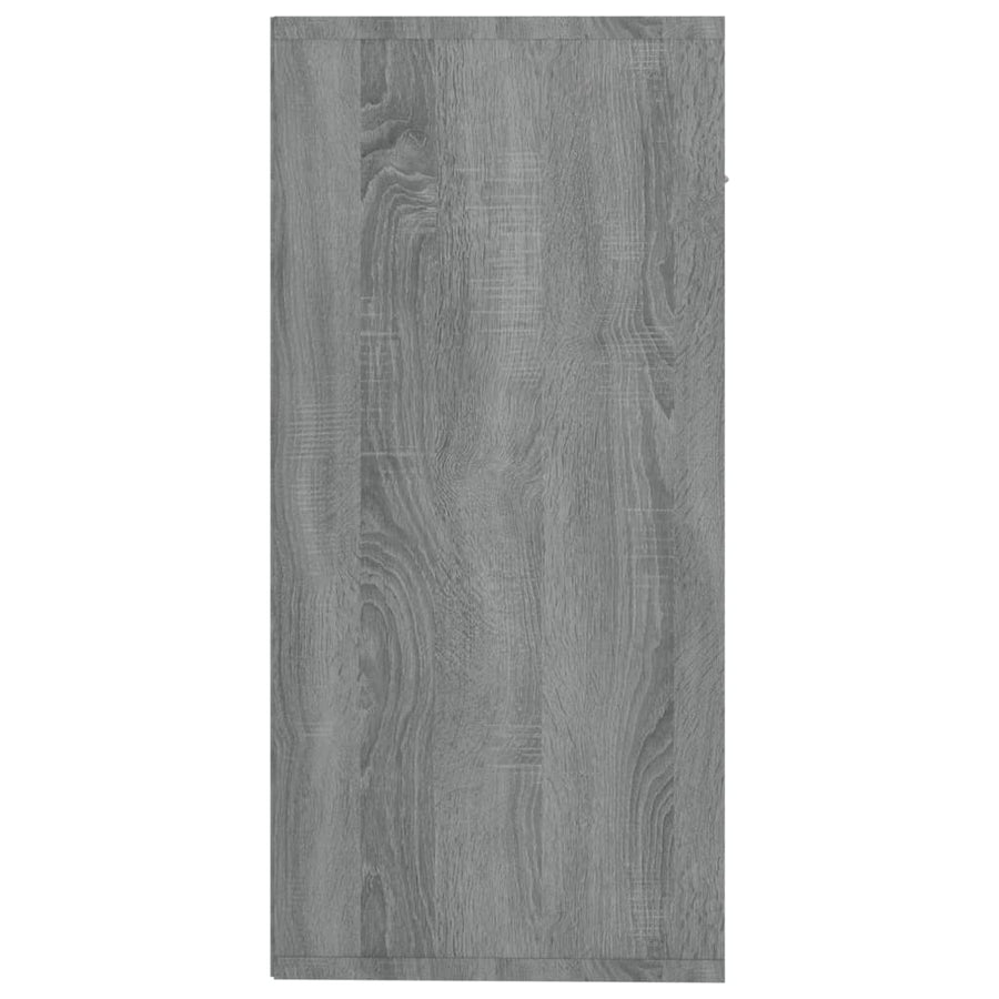 Dressoir 88X30X65 Cm Bewerkt Hout Eikenkleurig Grijs sonoma