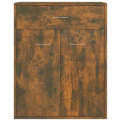 Dressoir 60x30x75 cm bewerkt hout gerookt eikenkleurig Gerookt eiken