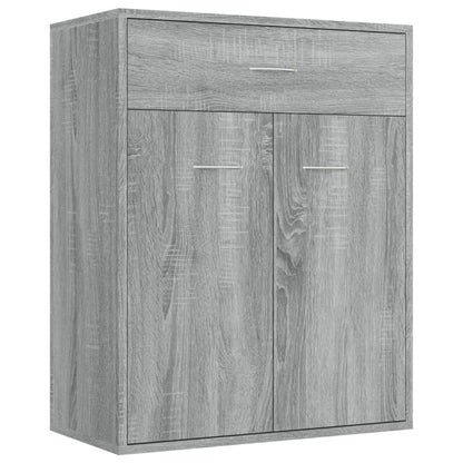 Dressoir 60x30x75 cm bewerkt hout grijs sonoma eikenkleurig Grijs sonoma