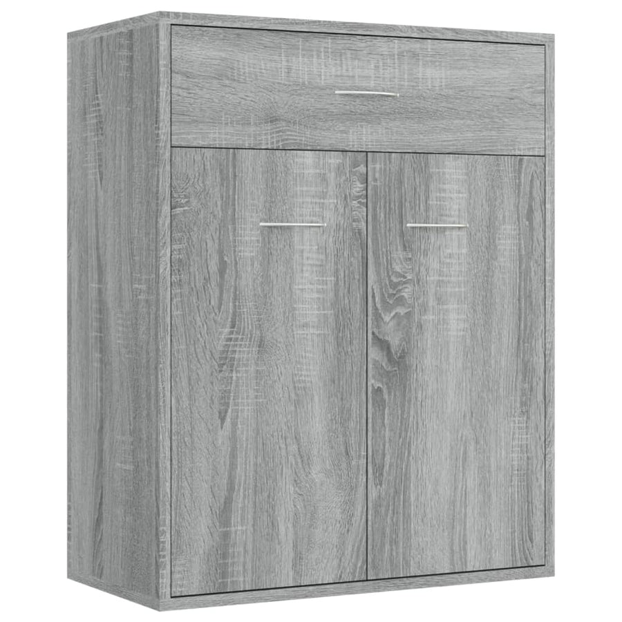 Dressoir 60x30x75 cm bewerkt hout grijs sonoma eikenkleurig Grijs sonoma