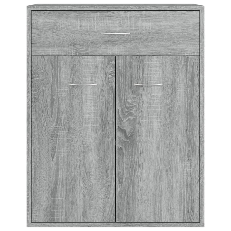 Dressoir 60x30x75 cm bewerkt hout grijs sonoma eikenkleurig Grijs sonoma