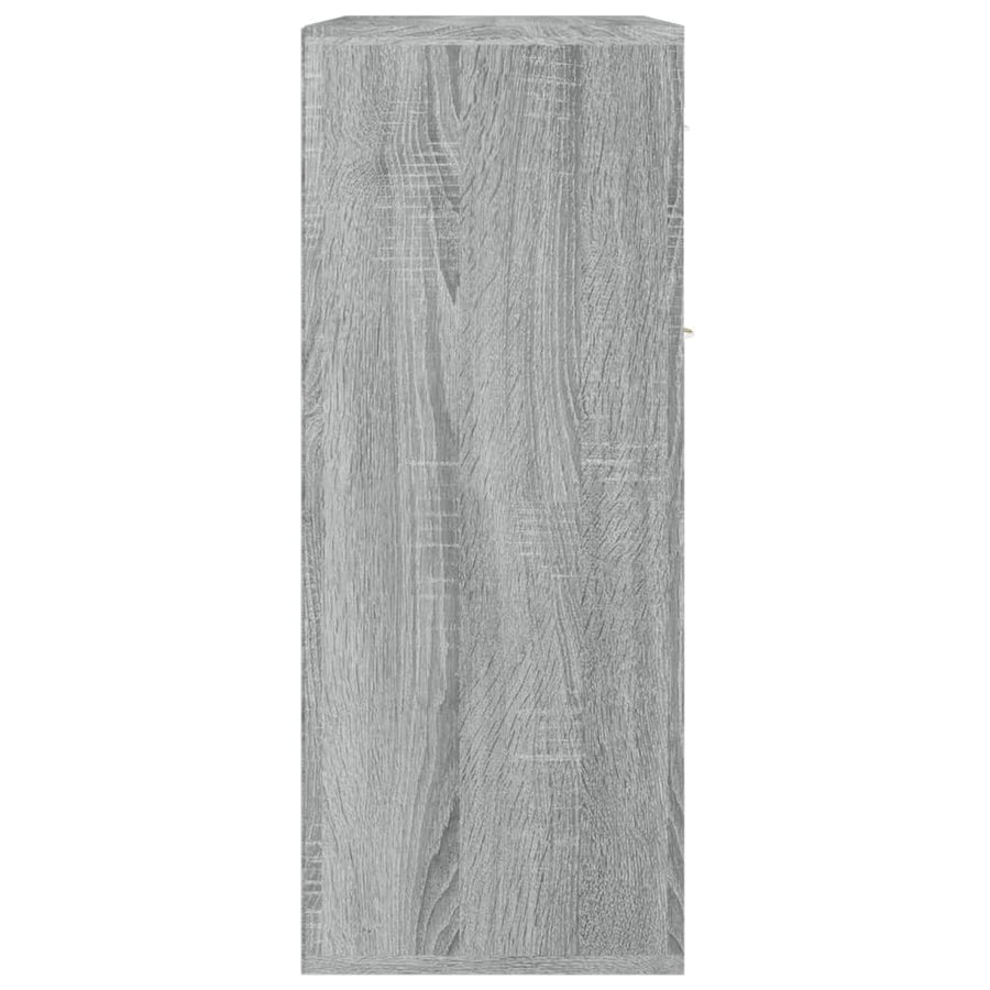 Dressoir 60x30x75 cm bewerkt hout grijs sonoma eikenkleurig Grijs sonoma
