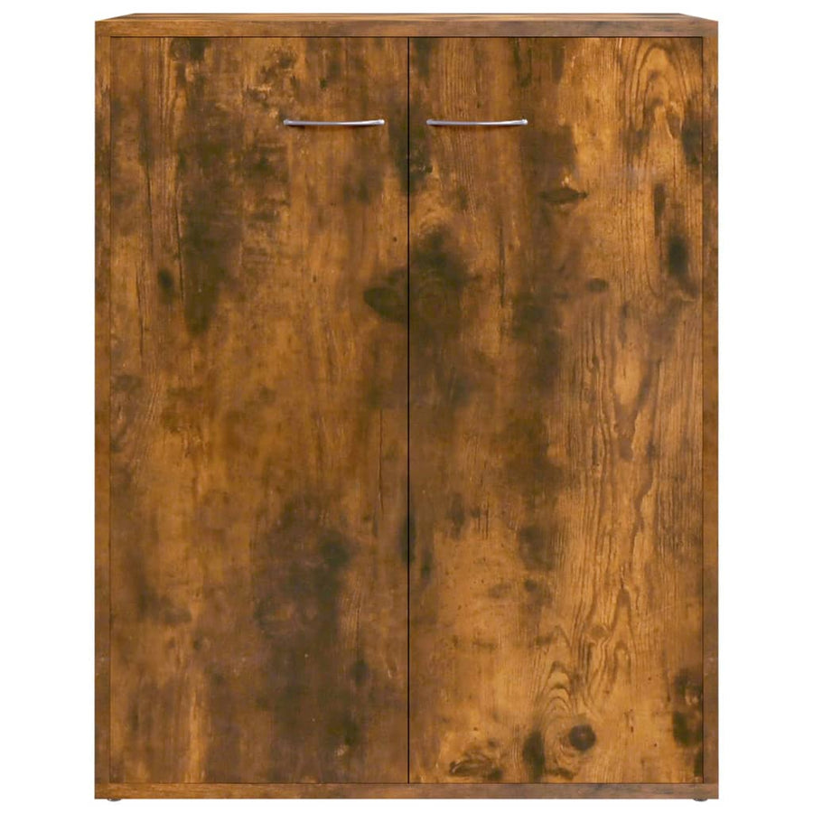 Dressoir 60X30X75 Cm Bewerkt Hout Kleurig Gerookt eiken