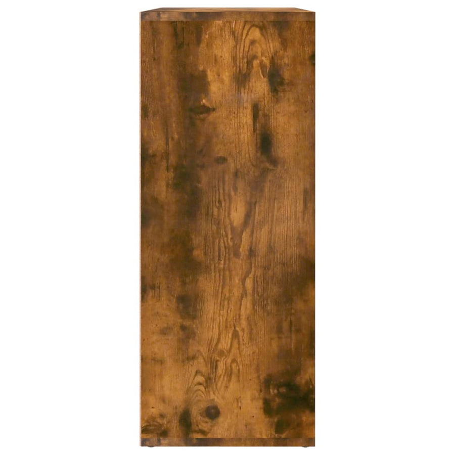 Dressoir 60X30X75 Cm Bewerkt Hout Kleurig Gerookt eiken