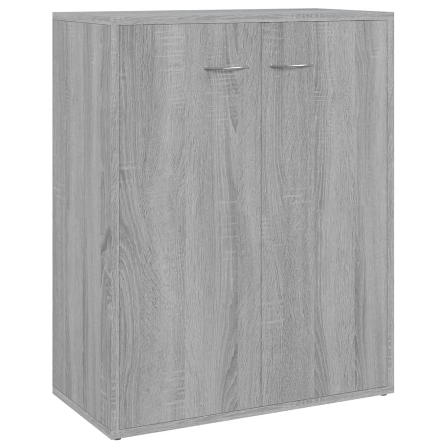 Dressoir 60X30X75 Cm Bewerkt Hout Eikenkleurig Grijs sonoma