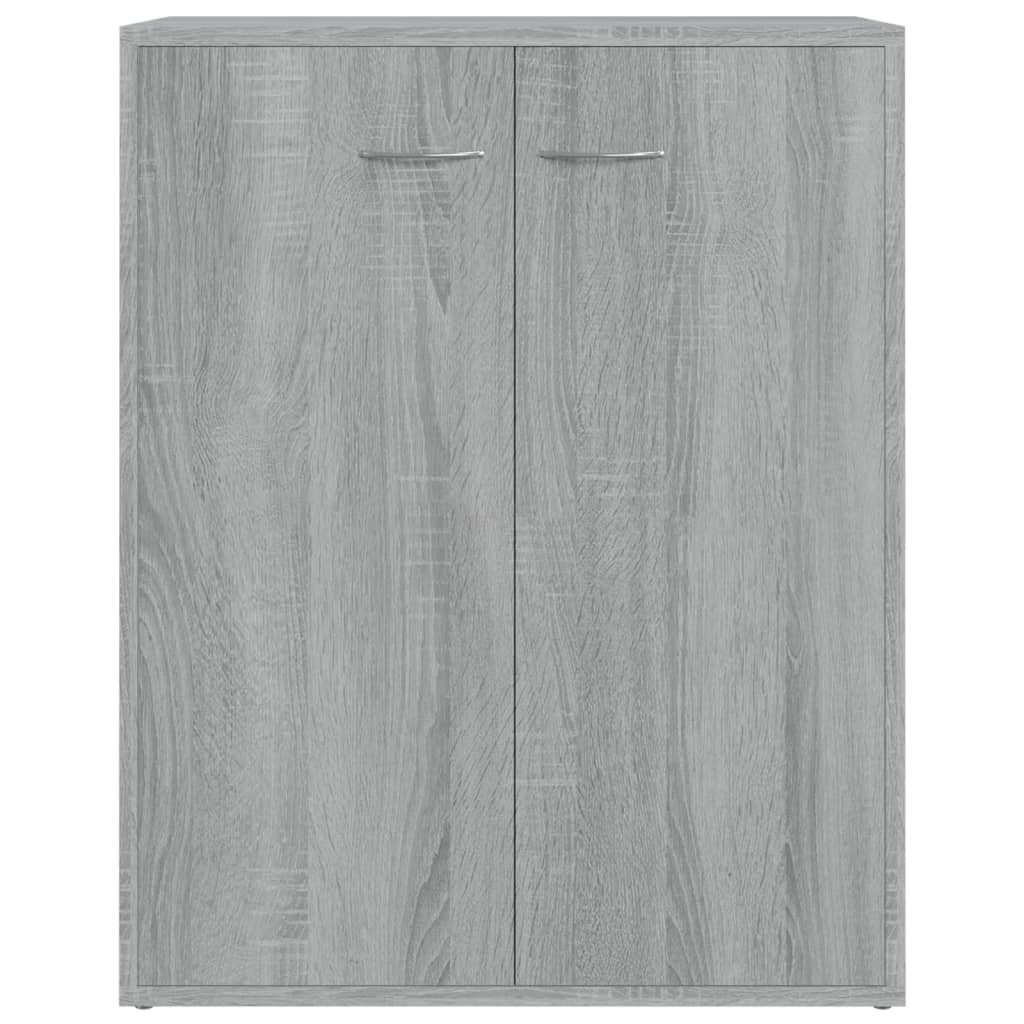 Dressoir 60X30X75 Cm Bewerkt Hout Eikenkleurig Grijs sonoma