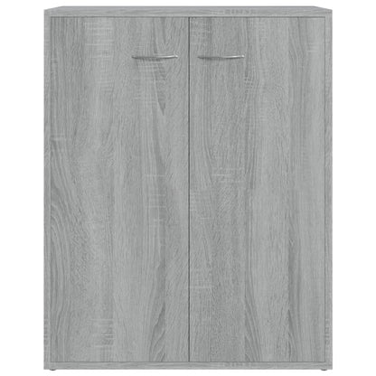 Dressoir 60X30X75 Cm Bewerkt Hout Eikenkleurig Grijs sonoma