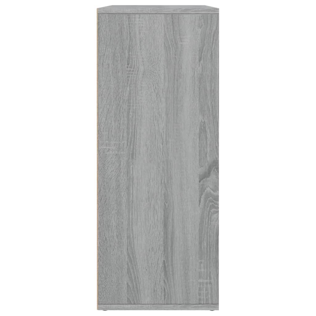 Dressoir 60X30X75 Cm Bewerkt Hout Eikenkleurig Grijs sonoma