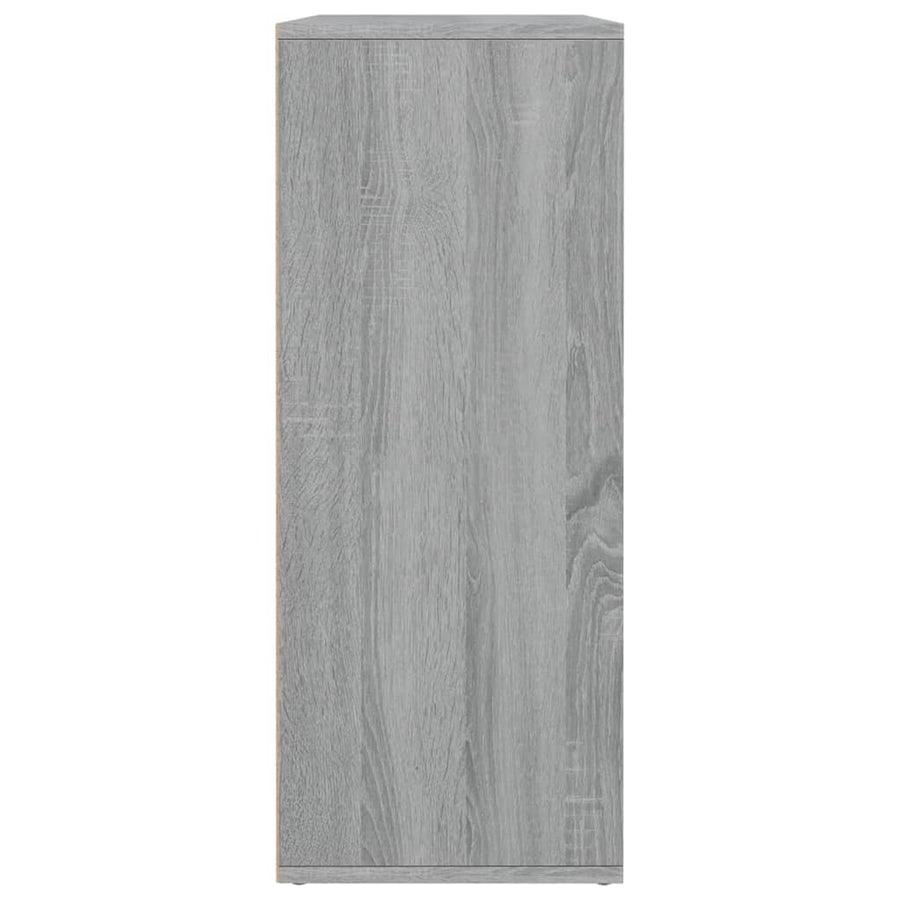 Dressoir 60X30X75 Cm Bewerkt Hout Eikenkleurig Grijs sonoma