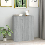 Dressoir 60x30x75 cm bewerkt hout grijs