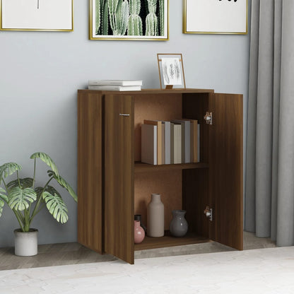 Dressoir 60x30x75 cm bewerkt hout bruin eikenkleur