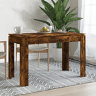 Eettafel 120x60x76 cm bewerkt hout gerookt eiken