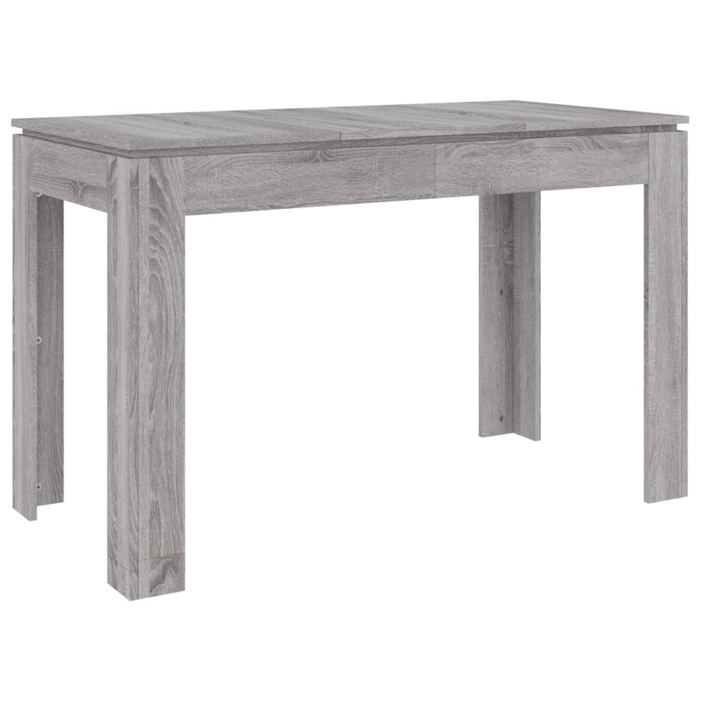 Eettafel 120x60x76 cm bewerkt hout grijs sonoma eikenkleurig Grijs sonoma