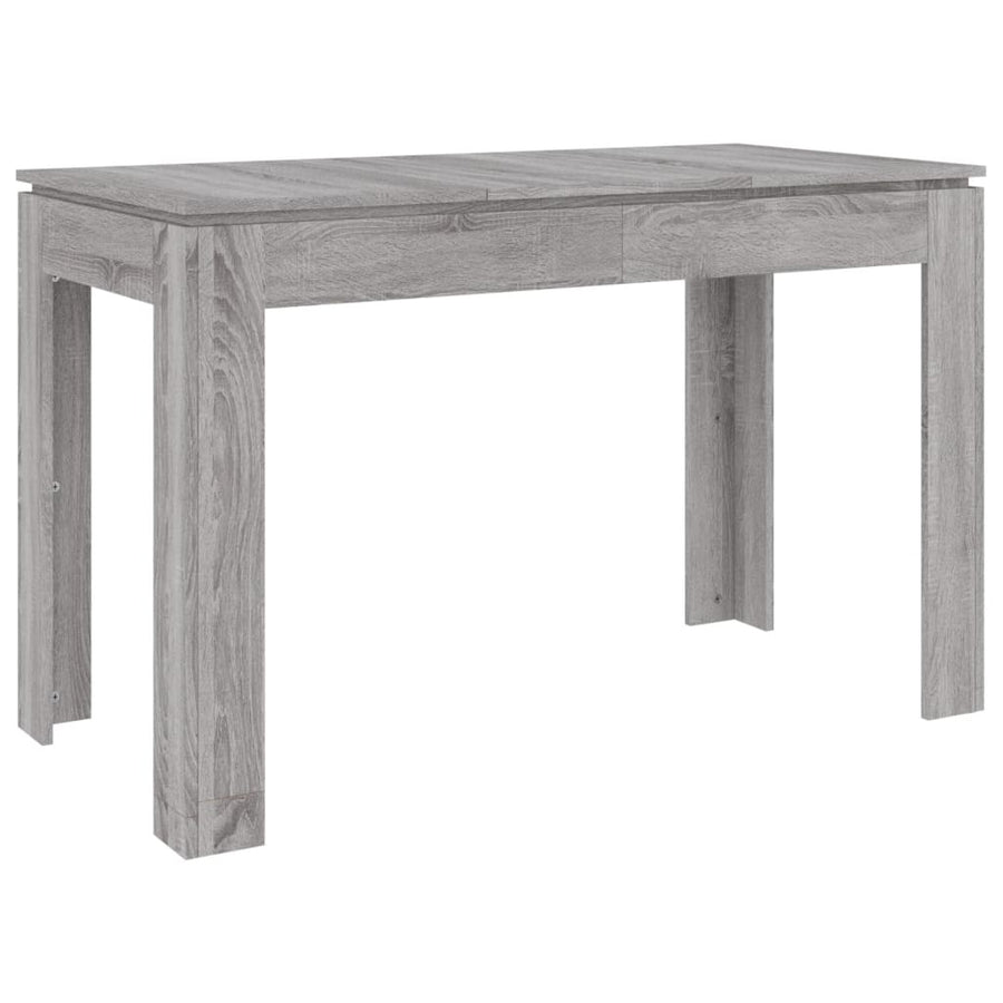 Eettafel 120x60x76 cm bewerkt hout grijs sonoma eikenkleurig Grijs sonoma