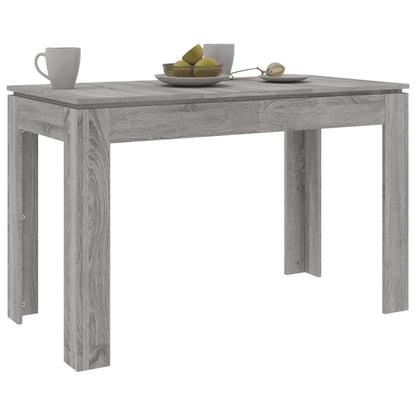 Eettafel 120x60x76 cm bewerkt hout grijs sonoma eikenkleurig Grijs sonoma
