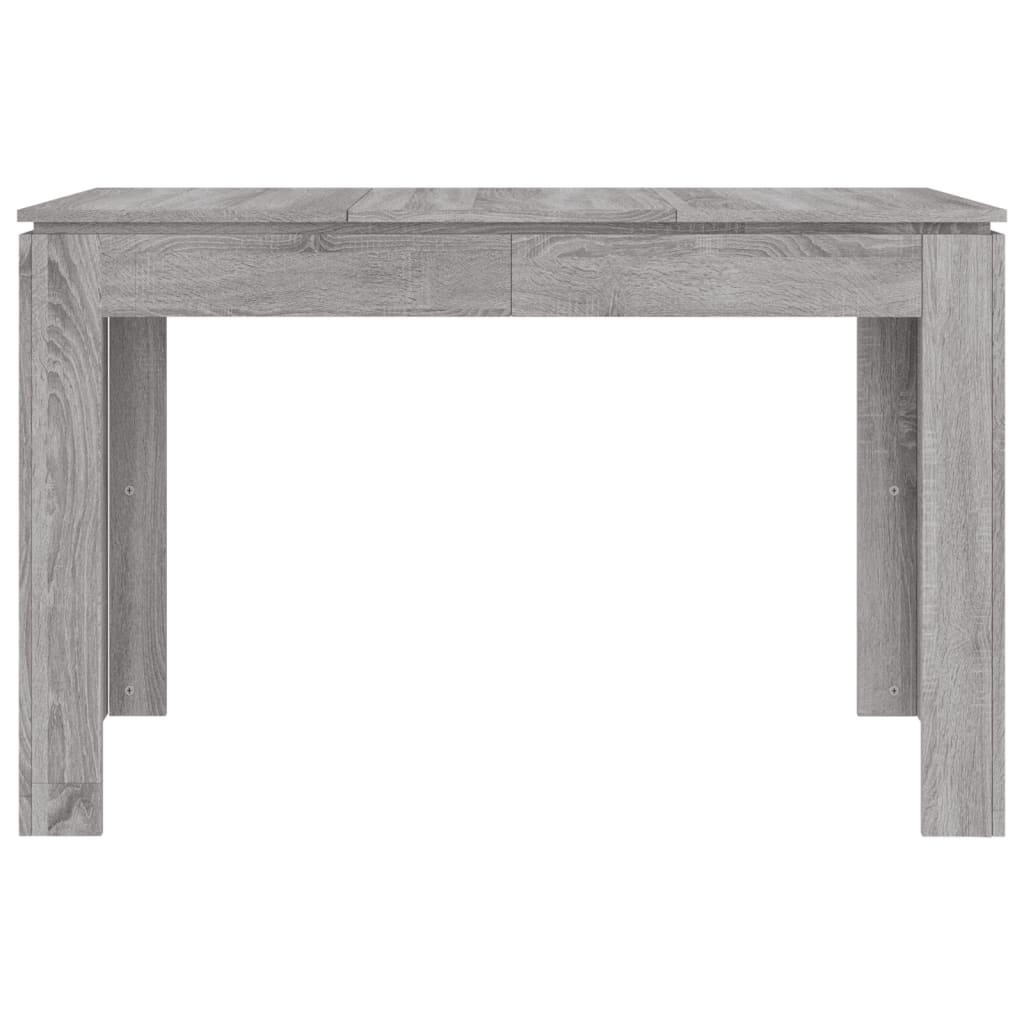 Eettafel 120x60x76 cm bewerkt hout grijs sonoma eikenkleurig Grijs sonoma