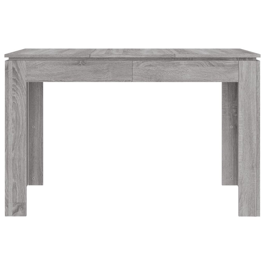 Eettafel 120x60x76 cm bewerkt hout grijs sonoma eikenkleurig Grijs sonoma