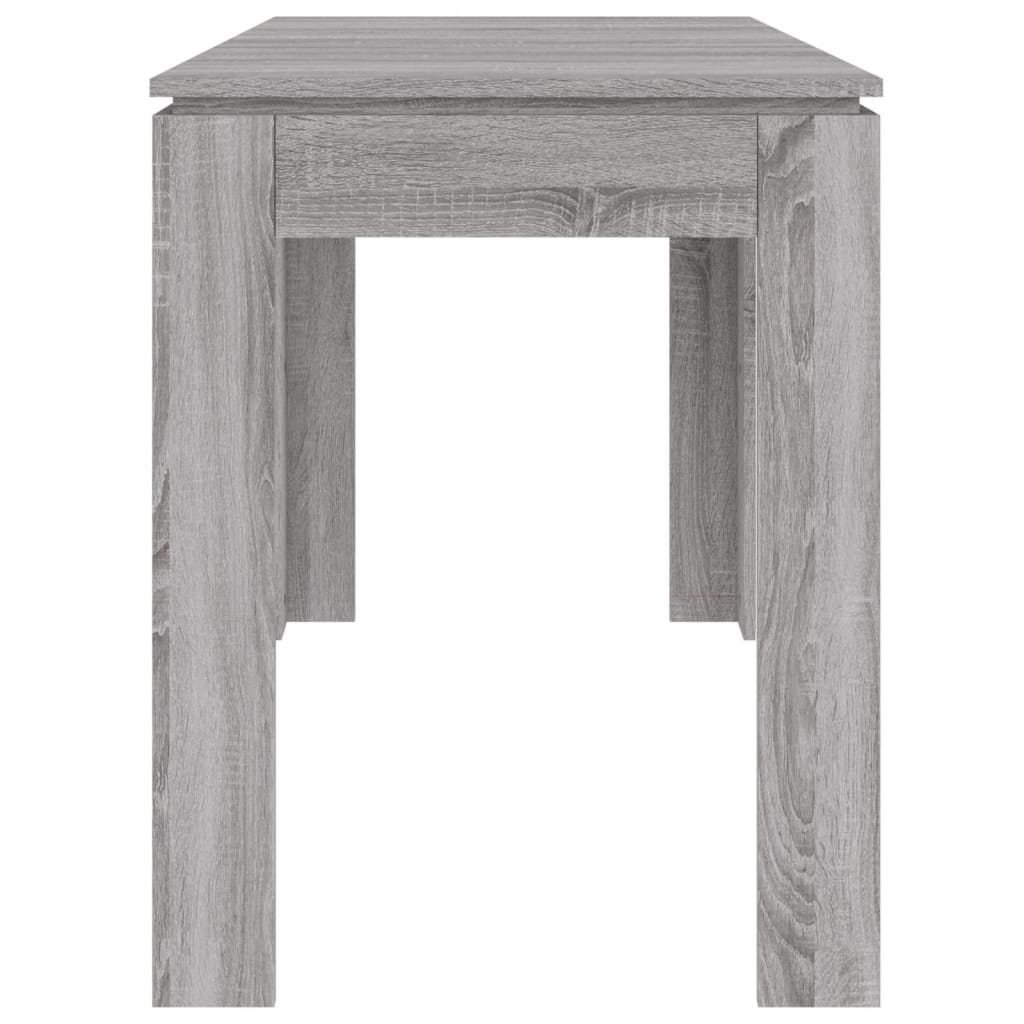 Eettafel 120x60x76 cm bewerkt hout grijs sonoma eikenkleurig Grijs sonoma