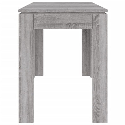 Eettafel 120x60x76 cm bewerkt hout grijs sonoma eikenkleurig Grijs sonoma