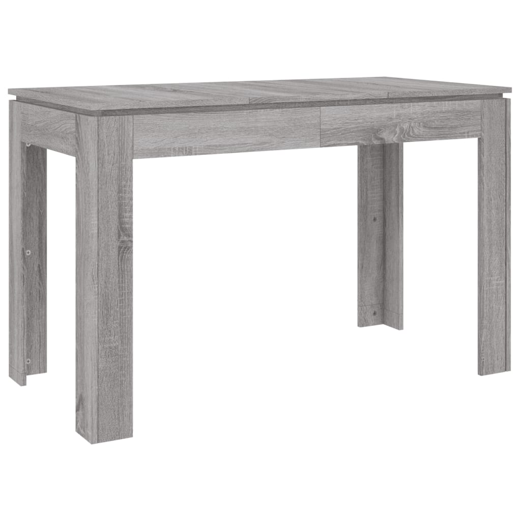 Eettafel 120x60x76 cm bewerkt hout grijs sonoma eikenkleurig Grijs sonoma