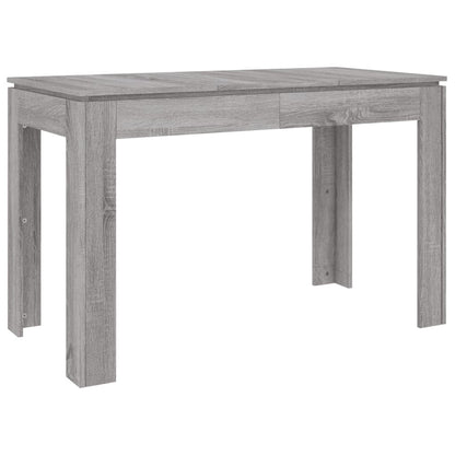 Eettafel 120x60x76 cm bewerkt hout grijs sonoma eikenkleurig Grijs sonoma