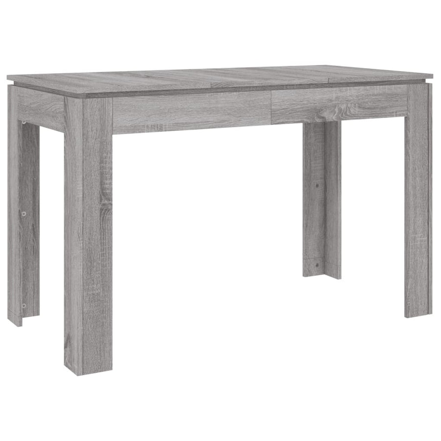 Eettafel 120x60x76 cm bewerkt hout grijs sonoma eikenkleurig Grijs sonoma