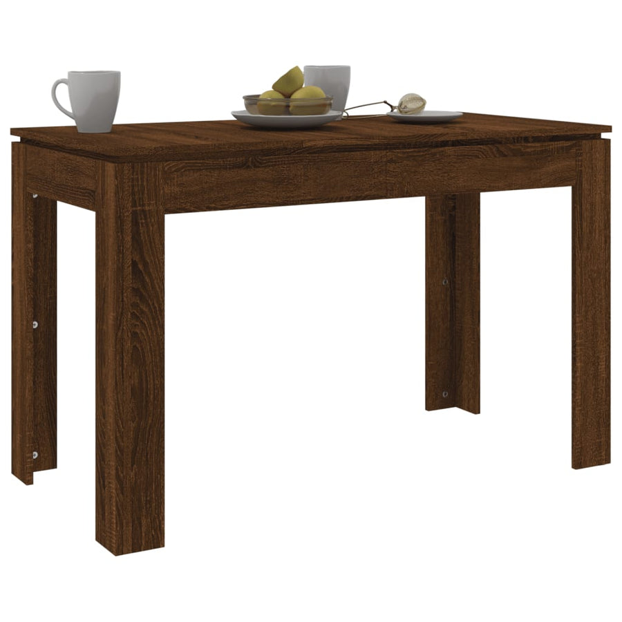 Eettafel 20X60X76 Cm Bewerkt Hout Bruineikenkleurig bruin eikenkleur