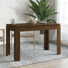 Eettafel 120x60x76 cm bewerkt hout bruin