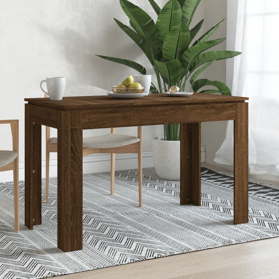 Eettafel 20X60X76 Cm Bewerkt Hout Bruineikenkleurig bruin eikenkleur