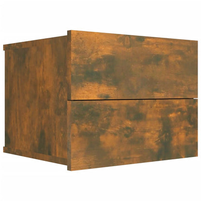 Nachtkastjes 2 st 40x30x30 cm bewerkt hout gerookt eikenkleurig 2 Gerookt eiken