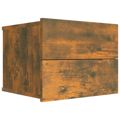 Nachtkastjes 2 st 40x30x30 cm bewerkt hout gerookt eikenkleurig 2 Gerookt eiken