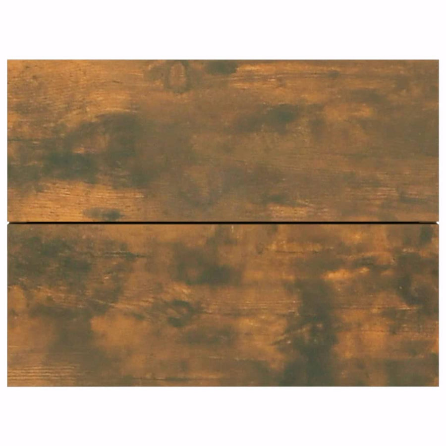 Nachtkastjes 2 st 40x30x30 cm bewerkt hout gerookt eikenkleurig 2 Gerookt eiken