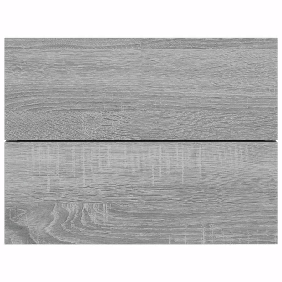 Nachtkastje 40x30x30 cm bewerkt hout grijs sonoma eikenkleurig 1 Grijs sonoma