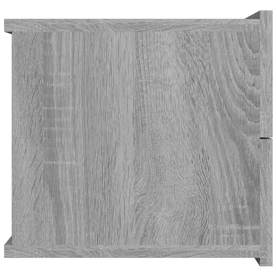 Nachtkastje 40x30x30 cm bewerkt hout grijs sonoma eikenkleurig 1 Grijs sonoma